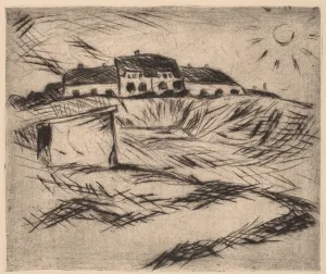 Barracks (Kaserne), 1916. Creator: Walter Gramatté