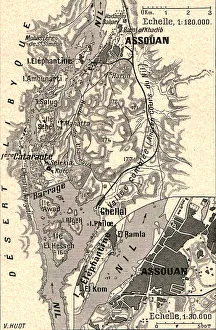 Nile Valley Prints: Barrage d'Assouan; Le Nord-Est Africain, 1914. Creator: Unknown