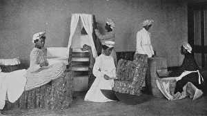 Booker T Prints: Barrel furniture, 1904. Creator: Frances Benjamin Johnston
