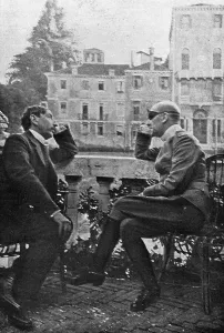 Interviewing Prints: Barres et d'Annunzio; Maurice Barres et Gabriele d'Annunzio a Venise