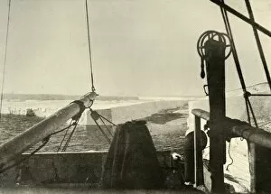The Barrier Edge Breaking Away Four Miles South of Hut Point, c1908, (1909)
