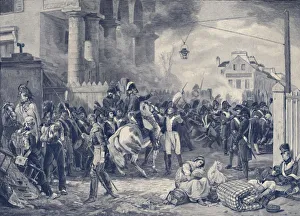 The Barriere De Clichy, Or The Defense of Paris in 1814, (1896). Artist: Peter Aitken
