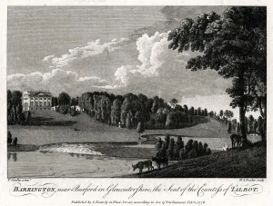 Rooker Gallery: Barrington, near Burford in Gloucestershire, the Seat of the Countess of Talbot, 1776