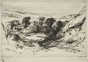 1818 1910 Prints: Nine Barrow Down, 1877. Creator: Francis Seymour Haden (British, 1818-1910)