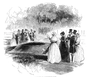 Tourists Gallery: Barrows in Greenwich Park, 1844. Creator: Unknown