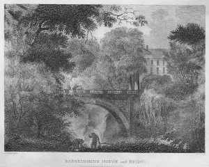 Jacob Fittler Prints: Barskimming House and Bridge, 1804. Artist: James Fittler