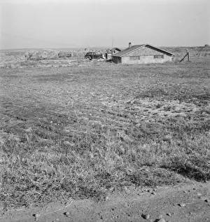 Basement Collection: Bartheloma basement house, Nyssa Heights, Malheur County, Oregon, 1939. Creator: Dorothea Lange