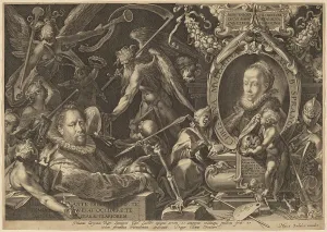 Gillis Sadeler Ii Prints: Bartholomaeus Spranger and his Late Wife Christina Muller