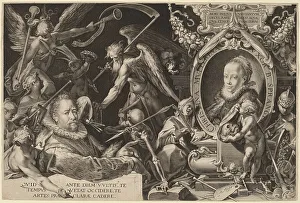 Gillis Sadeler Ii Prints: Bartholomaeus Spranger and his Late Wife Christina Muller