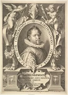 Bartholomeus Spranger Gallery: Bartholomeus Spranger, ca. 1618. Creators: Jan Muller, Hans von Aachen