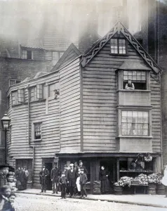 Weatherboard Prints: Bartholomew Close, City of London, c1870