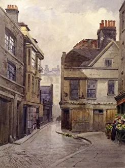 Greengrocers Prints: Bartholomew Close, London, 1889. Artist: John Crowther