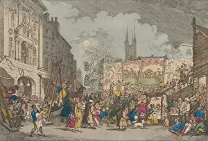 Images Dated 1st May 2020: Bartholomew Fair, 1807. 1807. Creator: Thomas Rowlandson