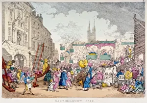 Bartholomew Fair, West Smithfield, City of London, 1813. Artist