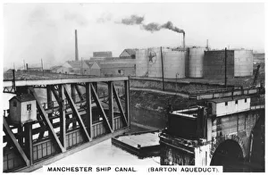 Lock Gates Prints: Barton aqueduct, Manchester ship canal, 1936