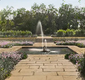 Bartow Mansion, International Garden Club, 895 Shore Bay Road, Pelham Bay Park, Bronx, NY, 1915. Creator: Frances Benjamin Johnston. Bartow Mansion, International Garden Club, 895 Shore Bay Road, Pelham Bay Park, Bronx, NY, 1915