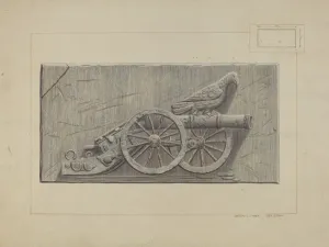 Panels Prints: Bas Relief, c. 1938. Creator: Edward L Loper