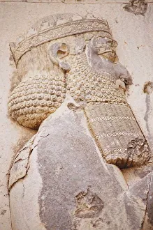 Sandstone Prints: Bas-relief of King Darius I (Detail)