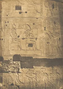 Bas-relief pris sur la muraille occidentale du grand Temple d'Isis, a Philae Bas-relief pris sur la muraille occidentale du grand Temple d'Isis, a Philae