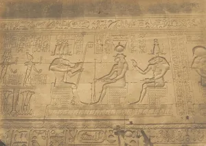 Maxime Du Gallery: Bas-reliefs de la facade du Temple de Denderah (Tentyris), 1849-50