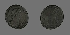 Julian Prints: Base (Coin) Portraying Emperor Julianus, 360-363. Creator: Unknown