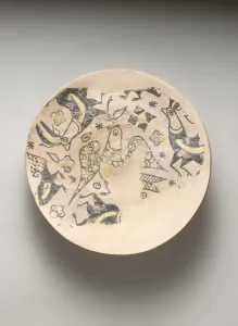 Base of a Footed Buff Ware Vessel, Iran, late 8th-9th century. Creator: Unknown Base of a Footed Buff Ware Vessel, Iran, late 8th-9th century. Creator: Unknown