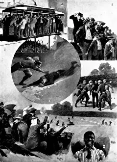 Controversy Prints: Baseball in America, 1898. Creator: Unknown