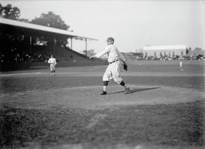 Baseball, Professional - Boston Players, 1913. Creator: Harris & Ewing. Baseball, Professional - Boston Players, 1913. Creator: Harris & Ewing