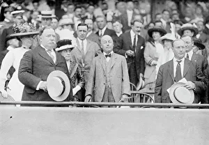 Baseball, Professional - L T R: Taft; Mrs. Knox; Sec. P.C. Knox; Vice President Sherman... 1912. Creator: Harris & Ewing. Baseball, Professional - L T R: Taft; Mrs. Knox; Sec. P.C. Knox; Vice President Sherman... 1912. Creator: Harris & Ewing