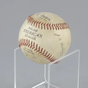 Baseball stamped with the Negro American League logo, 1937-1962. Creator: Unknown Baseball stamped with the Negro American League logo, 1937-1962. Creator: Unknown
