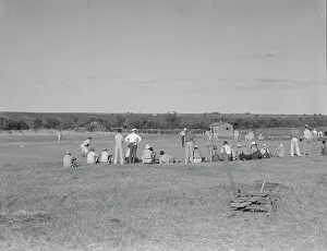 Baseball, Sunday afternoon - Rice vs. Perry, Texas, 1937. Creator: Dorothea Lange