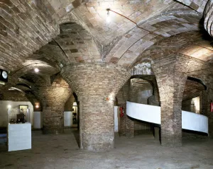 Antoni Gallery: Basements of the Güell Palace, built between 1886 and 1891, designed by Antoni