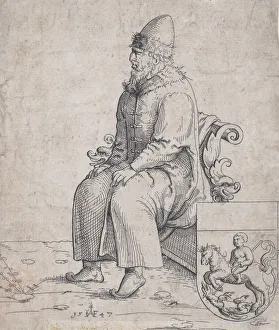 Basilius Prints: Basil (Basilius), Grand Duke of Russia, 1547. Creator: Augustin Hirschvogel