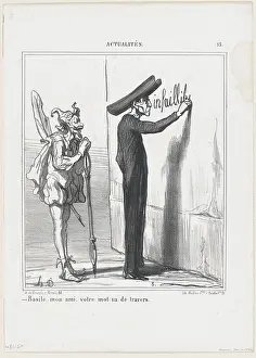 Basile, mon ami, votre mot va de travers, 1870. Creator: Honore Daumier