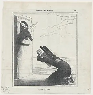 Basil Prints: Basile a peur, 1872. Creator: Honore Daumier