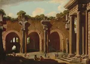 Basilica Of Maxentius And Constantine Gallery: The Basilica of Constantine with a Doric Colonnade, 1685/1690. Creator: Niccolo Codazzi