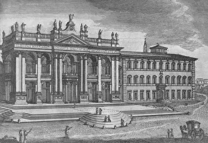 Basilica di San Giovanni in Laterano. Basilique de St. Jean de Latran, c19th century