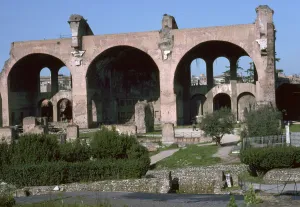 Basilica Of Maxentius And Constantine Gallery: The Basilica of Maxentius or Constantine in Rome, 4th century