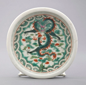 Enamel Prints: Basin, 1723-1735. Creator: Unknown