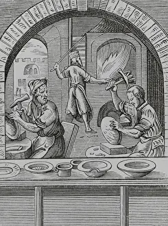 Working Class Prints: Basin maker, 16th century, (1878). Creator: Unknown