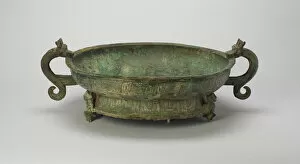 Handles Collection: Basin, Western Zhou dynasty ( 1046-771 BC ), 9th / 7th century B.C. Creator: Unknown