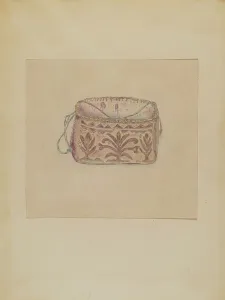 Cowhide Prints: Basket, 1935/1942. Creator: Mary Berner