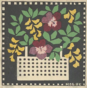 Basket of Flowers, 1907. Creator: Leopoldine Kolbe
