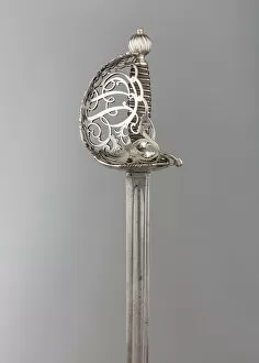 Sword Hilt Collection: Basket-Hilted Sword, British, ca. 1750-60. Creator: Unknown
