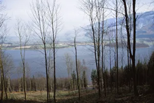 Bassenthwaite Lake from the West, Cumberland, England, 20th century. Artist: CM Dixon