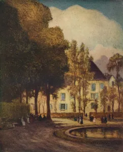 Bassin Du Dragon, Versaille, c1915. Artist: Vaughan Trowbridge