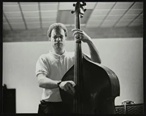 The Fairway Prints: Bassist Alec Dankworth at The Fairway, Welwyn Garden City, Hertfordshire, 14 April 1991