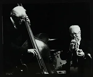 Hertfordshire Gallery: Bassist Bob Haggart and trumpeter Yank Lawson at the Forum Theatre, Hatfield, Hertfordshire, 1978