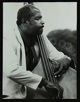 Hertfordshire Gallery: Bassist Eddie Jones playing at the Capital Radio Jazz Festival, Knebworth, Hertfordshire, 1982
