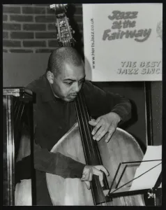 Hertfordshire Gallery: Bassist Gary Crosby playing at The Fairway, Welwyn Garden City, Hertfordshire, 25 January 2004